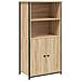 Credenza Rovere Sonoma 62x36x121,5 Cm In Legno Multistrato - Foto miniatura 2