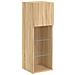 Mobili Tv A Muro Con Led 4pz Rovere Sonoma Legno Multistrato - Foto miniatura 5