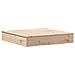 Sabbiera Con Copertura 111x111x19,5 Cm Legno Massello Di Pino - Foto miniatura 2