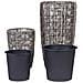Set Di 2 Vasi Per Piante Chelone Rattan Sintetico 26/34 Cm Marrone - Foto miniatura 5