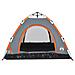 Tenda Campeggio 3 Persone Grigio e Arancione a Rilascio Rapido - Foto miniatura 3