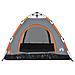 Tenda Campeggio 3 Persone Grigio e Arancione a Rilascio Rapido - Foto miniatura 5