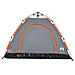 Tenda Campeggio 3 Persone Grigio e Arancione a Rilascio Rapido - Foto miniatura 7