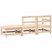 Set Salotto Da Giardino 3 Pz In Legno Massello Di Pino - Foto miniatura 2