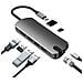 Hub Usb C 8 In 1 Con Usb 3.0, Hdmi, Rj45, Lettore Di Schede Sd /tf, Ricarica Pd Da 100 W - Foto miniatura 7