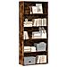 Libreria Rovere Fumo 80x30x189 Cm In Legno Multistrato - Foto miniatura 3