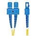 Cavo in fibra ottica duplex monomodale OS2 da SC a SC (UPC) da 10 m, 9/125µm, 40G / 100G, Insensibile alla piegatura, Bassa perdita di inserzione, Cavo patch in fibra LSZH - Foto miniatura 2