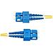 Cavo in fibra ottica duplex monomodale OS2 da SC a SC (UPC) da 10 m, 9/125µm, 40G / 100G, Insensibile alla piegatura, Bassa perdita di inserzione, Cavo patch in fibra LSZH - Foto miniatura 3