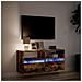 Mobile TV a Parete con Luci LED Rovere Fumo 100x31x45 cm - Foto miniatura 5