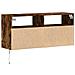 Mobile TV a Parete con Luci LED Rovere Fumo 100x31x45 cm - Foto miniatura 9