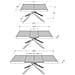 Tavolo allungabile 80x120/204 cm Karida noce gambe antracite - Foto miniatura 4