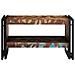 Tavolino Salotto Multicolore 70x50x38cm Legno Massello Recupero - Foto miniatura 7
