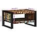 Tavolino Salotto Multicolore 70x50x38cm Legno Massello Recupero - Foto miniatura 9