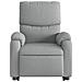Poltrona Alzapersona Massaggi Elettrica Grigio Chiaro Tessuto - Foto miniatura 9
