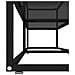 Lusso Casadino -  Mobile Porta Tv Nero 200x40x40,5 Cm In Vetro Temperato - Foto miniatura 4