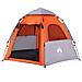 Tenda Campeggio Cabina 4 Pers. Grigio Arancione Rilascio Rapido - Foto miniatura 3