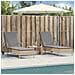 Lettini Prendisole 2 pz con Cuscini Beige in Polyrattan - Foto miniatura 2