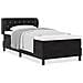 Letto a molle con materasso  Nero 90x190 cm in velluto - Foto miniatura 4