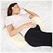 Lightease Cuscino Gravidanza Per Dormire Sul Fianco Doppio Cuneo Bianco - Foto miniatura 1