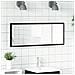 Specchio da bagno LED  Nero Rovere 100x8,5x37 cm in legno ingegnerizzato - Foto miniatura 2