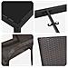 Set da Pranzo per Giardino 3 pcs Marrone Poly Rattan - Foto miniatura 9