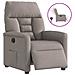 Poltrona Elettrica Reclinabile Tortora in Tessuto - Foto miniatura 1