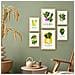 Set Di 6 Stampe Cibo E Nutrizione Verdure Verdi Natura E Stampe Botaniche Per L'interior Design A3 & A4 Senza Cornice - Foto miniatura 3