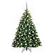 Albero di Natale artificiale con 300 LED Verde 180 cm PE e PVC - Foto miniatura 3