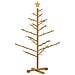 Albero di Natale in legno Marrone 125 cm Legno di pino massello - Foto miniatura 7