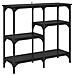 con lo scaffale Rovere nero 80 x 29 x 75 cm Legno multistrato - Foto miniatura 1
