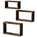 SET DI 3 MENSOLE da parete in stile rustico marrone per soggiorno - Foto miniatura 1