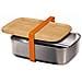 BH-7207 Pratico contenitore per il pranzo in acciaio verniciato con coperchio in bambù - Foto miniatura 1