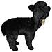 Peluche Lama 23cm Realista Ultra Morbido In Materiale Riciclato Ecologico, Nero - Foto miniatura 2