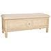 Sgabello Beige In Legno E Imbottita 120x43x48h - Foto miniatura 1