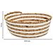 Cesto Fibra Naturale Cotone Bianco E Marrone D35x14 - Foto miniatura 3