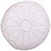 Pouf In Pelle Bianca 48x48x38h - Foto miniatura 5