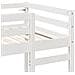 Struttura per letto soppalco Bianco 90 x 190 cm Pino massello - Foto miniatura 8