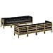 Set Divani da Giardino 9pz con Cuscini Legno Impregnato di Pino - Foto miniatura 1
