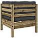 Set Divani da Giardino 9pz con Cuscini Legno Impregnato di Pino - Foto miniatura 7