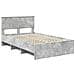 Struttura del letto con testiera Grigio cemento 137 x 203 cm - Foto miniatura 4
