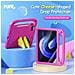 Cover per Pad 6 - Rosa, Antiurto, Con Soporte - Foto miniatura 3