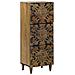 Mobile Alto Marrone 40 x 33,5 x 110 cm Legno di mango massello - Foto miniatura 1
