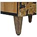 Mobile Alto Marrone 40 x 33,5 x 110 cm Legno di mango massello - Foto miniatura 8