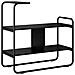 Tavolo consolle Rovere Nero 80 x 35 x 75 cm - Foto miniatura 1