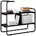 Tavolo consolle Rovere Nero 80 x 35 x 75 cm - Foto miniatura 3