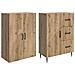 Set di armadi 2 pcs Rovere Artigianale 66 x 34,5 x 89,5 cm - Foto miniatura 3