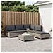 6 pz Set Lounge in Rattan con Cuscini GENDT Rattan naturale - Foto miniatura 7