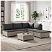 6 pz Set Lounge in Rattan con Cuscini GENDT Rattan naturale - Foto miniatura 8