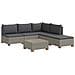 6 pz Set Lounge in Rattan con Cuscini GENDT Rattan naturale - Foto miniatura 1