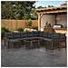 Set Divano da Giardino 12 pz Grigio e Grigio Scuro polyrattan - Foto miniatura 6
